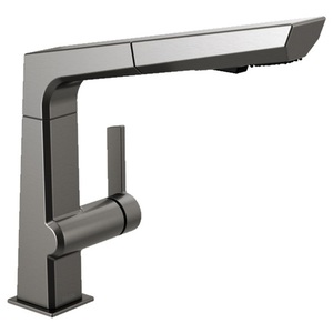 D4193KSDST Pivotal Pull-Out Spray Kitchen Faucet - Black Stainless