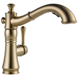 D4197CZDST Cassidy Pull-Out Spray Kitchen Faucet - Brilliance Champagne Bronze