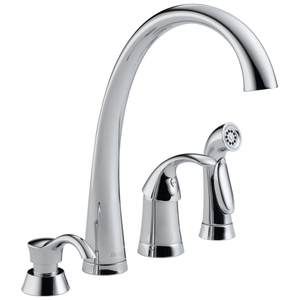 D4380SDDST Pilar Single Handle Kitchen Faucet - Chrome