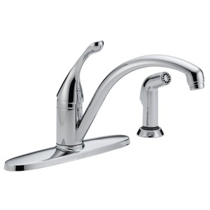 D440DST Collins Single Handle Kitchen Faucet - Chrome