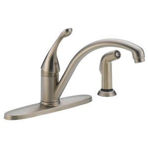 D440SSDST Collins Single Handle Kitchen Faucet - Brilliance Stainless