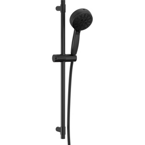 D51584BL Universal Showering Hand Held Shower - Slide Bar Mount Shower Accessory - Matte Black