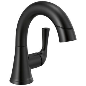 D533LFBLPDMPU Kayra Single Hole Bathroom Faucet - Matte Black