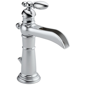 D554LF Victorian Single Hole Bathroom Faucet - Chrome