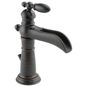 D554LFRB Victorian Single Hole Bathroom Faucet - Venetian Bronze