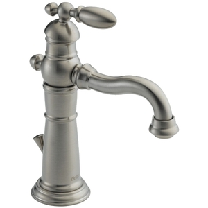 D555LFSS Victorian Single Hole Bathroom Faucet - Brilliance Stainless D555LFSS Victorian Single Hole Bathroom Faucet - Brilliance Stainless