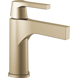 D574CZMPUDST Zura Single Hole Bathroom Faucet - Brilliance Champagne Bronze