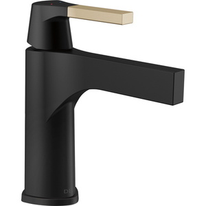 D574GZMPUDST Zura Single Hole Bathroom Faucet - Matte Black / Champagne Bronze D574GZMPUDST Zura Single Hole Bathroom Faucet - Matte Black / Champagne Bronze