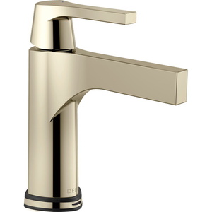 D574TPNDST Zura Single Hole Bathroom Faucet - Brilliance Polished Nickel