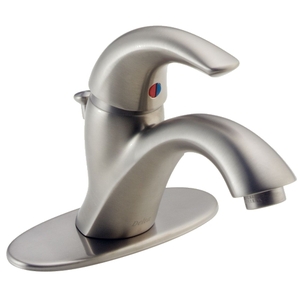 D583LFSSWF C - Spout Single Hole Bathroom Faucet - Brilliance Stainless