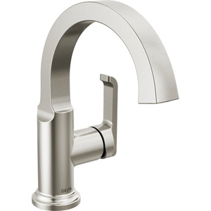 D588SHSSPRDST Tetra Single Hole Bathroom Faucet - Lumicoat Stainless