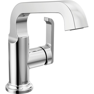 D589SHPRDST Tetra Single Hole Bathroom Faucet - Lumicoat Chrome