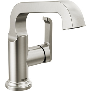 D589SHSSPRDST Tetra Single Hole Bathroom Faucet - Lumicoat Stainless