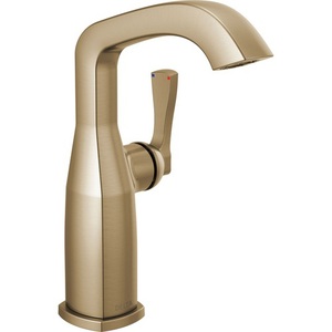 D676CZLHPDST/DH550CZ Stryke Single Hole Bathroom Faucet - Brilliance Champagne Bronze