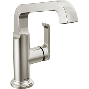 D689SSPRDST Tetra Vessel Filler Bathroom Faucet - Lumicoat Stainless