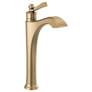 D756CZLHPDST/DH561CZ Dorval Vessel Filler Bathroom Faucet - Brilliance Champagne Bronze