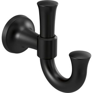 D75635BL Dorval Robe Hook Bathroom Accessory - Matte Black