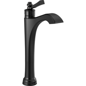 D756TBLDST Dorval Vessel Filler Bathroom Faucet - Matte Black