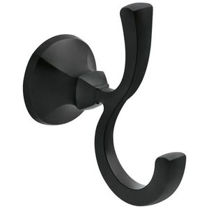 D76435BL Ashlyn Robe Hook Bathroom Accessory - Matte Black