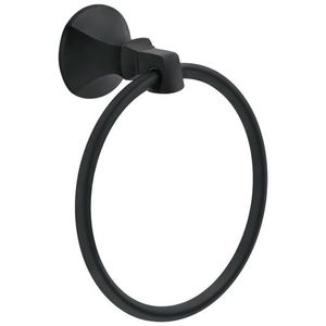 D76446BL Ashlyn Towel Ring Bathroom Accessory - Matte Black