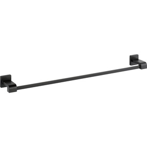 D77530BL Ara Towel Bar Bathroom Accessory - Matte Black