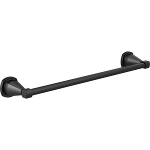 D77618BL Stryke Towel Bar Bathroom Accessory - Matte Black