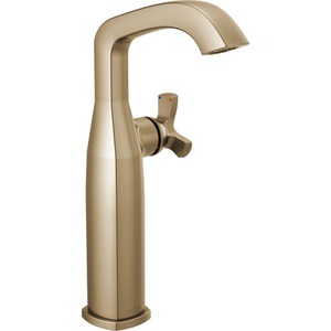 D776CZLHPDST/DH551CZ Stryke Vessel Filler Bathroom Faucet - Brilliance Champagne Bronze