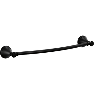 D79718BL Cassidy Towel Bar Bathroom Accessory - Matte Black
