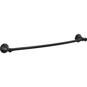 D79724BL Cassidy Towel Bar Bathroom Accessory - Matte Black