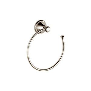 D79746PN Cassidy Towel Ring Bathroom Accessory - Brilliance Polished Nickel