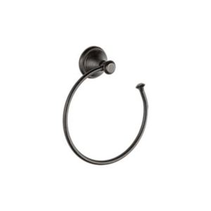 D79746RB Cassidy Towel Ring Bathroom Accessory - Venetian Bronze