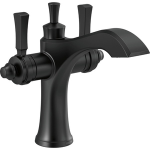 D856BLDST Dorval Single Hole Bathroom Faucet - Matte Black