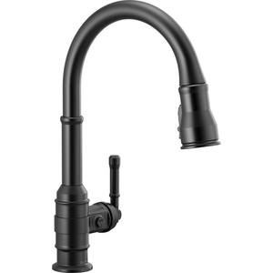 D9190BLDST Broderick Pull-Out Spray Kitchen Faucet - Matte Black