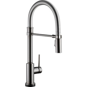 D9659TKSDST Trinsic Pull-Out Spray Kitchen Faucet - Black Stainless