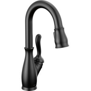 D9678BLDST Leland Single-Hole Bar Faucet - Matte Black