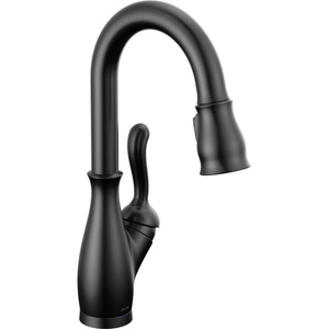 D9678TBLDST Leland Single-Hole Bar Faucet - Matte Black