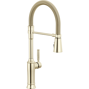 D9684PNPRDST Renaldi Pull-Out Spray Kitchen Faucet - Lumicoat Polished Nickel