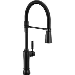 D9684TLBLDST Renaldi Pull-Out Spray Kitchen Faucet - Matte Black