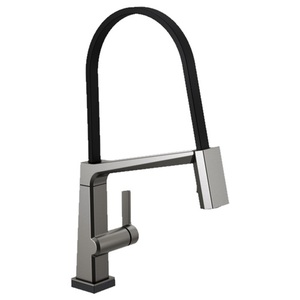 D9693TKSDST Pivotal Pull-Out Spray Kitchen Faucet - Black Stainless