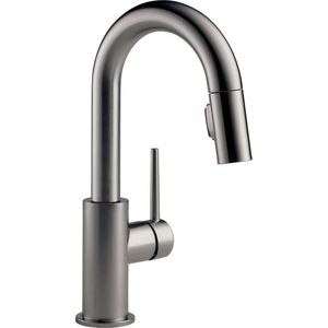 D9959KSLSDST Trinsic Single-Hole Bar Faucet - Black Stainless