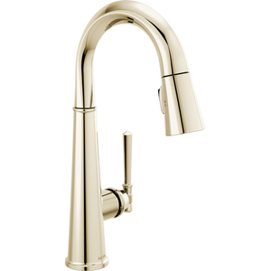 D9982PNPRDST Emmeline Widespread Bar Faucet - Lumicoat Polished Nickel