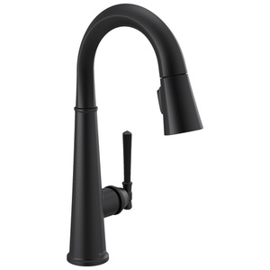 D9982BLDST Emmeline Single-Hole Bar Faucet - Matte Black