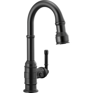 D9990BLDST Broderick Single-Hole Bar Faucet - Matte Black