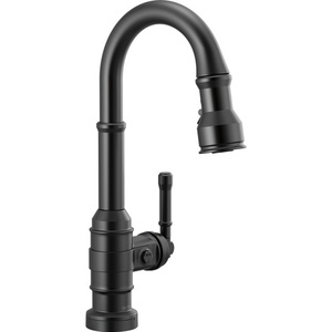 D9990TBLDST Broderick Single-Hole Bar Faucet - Matte Black