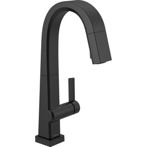 D9993TBLDST Pivotal Single-Hole Bar Faucet - Matte Black