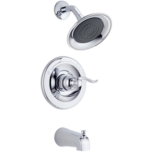 DBT14496/DR10000UNBX Foundations Windemere One Handle Tub & Shower Faucet - Chrome