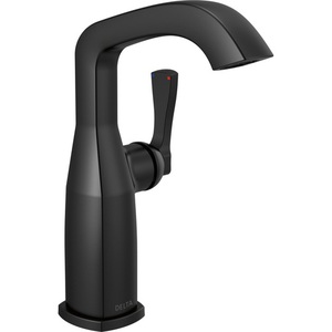 D676BLLHPDST/DH550BL Stryke Single Hole Bathroom Faucet - Matte Black