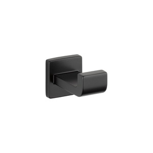 D77535BL Ara Robe Hook Bathroom Accessory - Matte Black