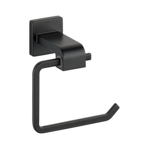 D77550BL Ara Paper Holder Bathroom Accessory - Matte Black