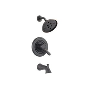DT17438RBH2O/DR10000UNBX Lahara One Handle Tub & Shower Faucet - Venetian Bronze DT17438RBH2O/DR10000UNBX Lahara One Handle Tub & Shower Faucet - Venetian Bronze